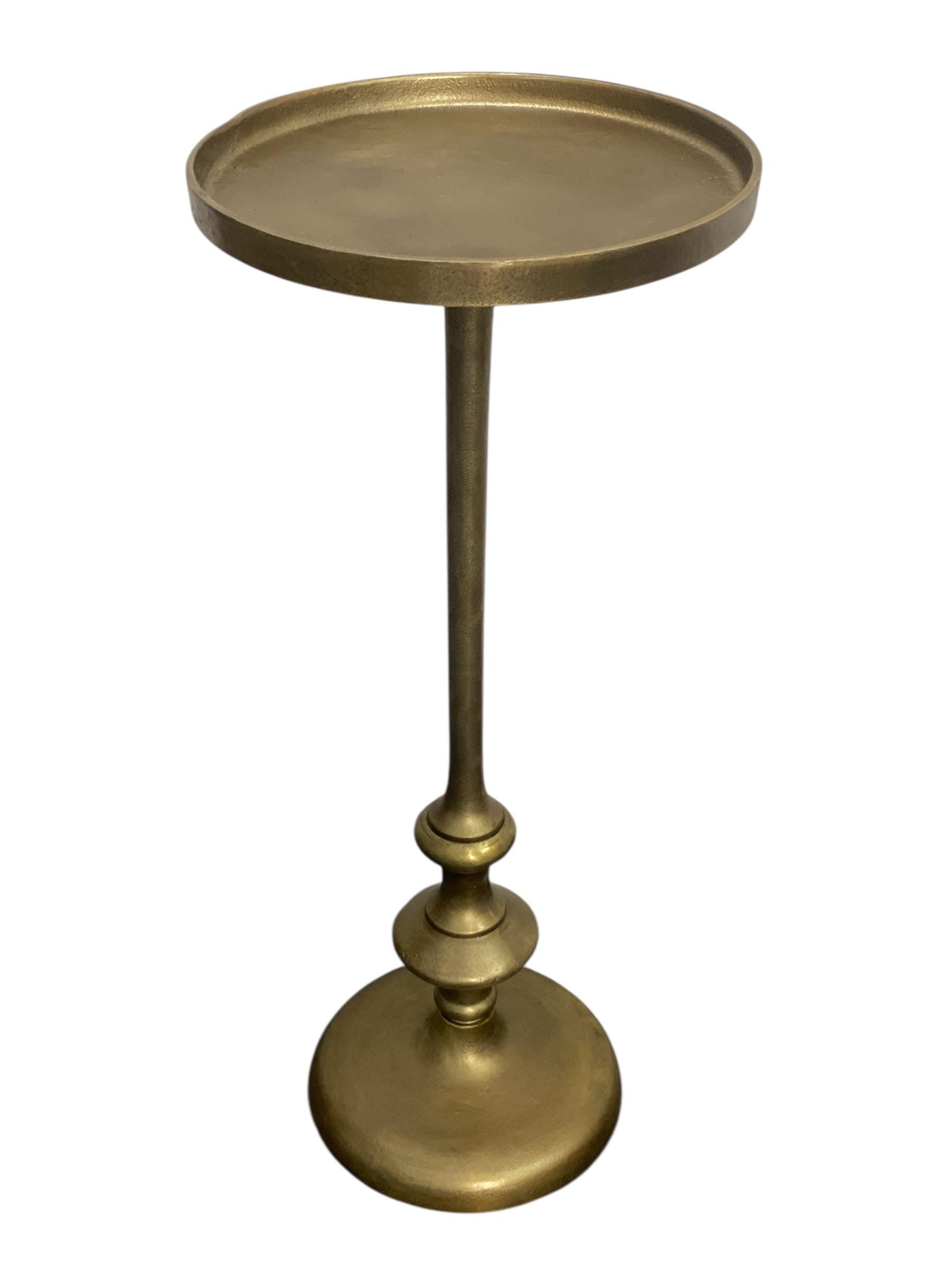 Handmade Brass Finish Aluminum Side Table | Modern Cocktail Table